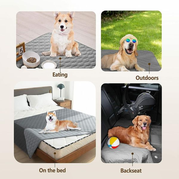 80*180cm-Dark Grey-Waterproof & Non-Slip Dog Bed Cover and Pet Blanket Sofa Pet Bed Mat ，car Incontinence Mattress Protectors Furniture Couch Cover