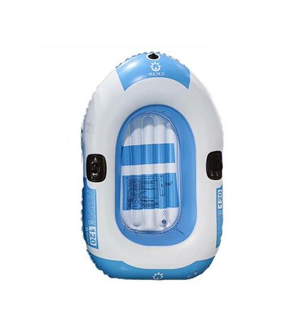 BLue Raft Set - 120*70cm - Fits 1 Child, White & Blue, Bestway Family Water Boat, Water Sports, Front Tie Rope, Suitable for Kids