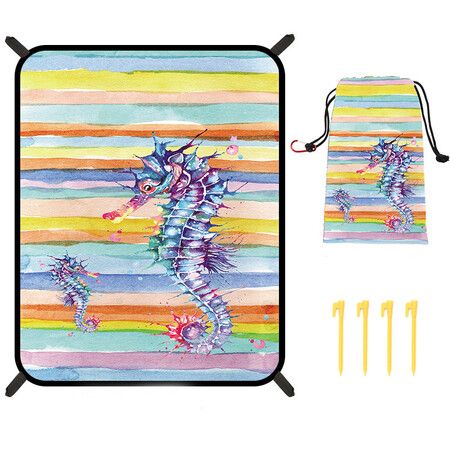 Bohemian Beach Mat Quick Drying Anti Splashing Moisture-proof Mat Outdoor Picnic Mat Camping Blanket Beach Mat