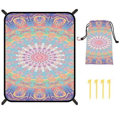 Bohemian Beach Mat Quick Drying Anti Splashing Moisture-proof Mat Outdoor Picnic Mat Camping Blanket Beach Mat