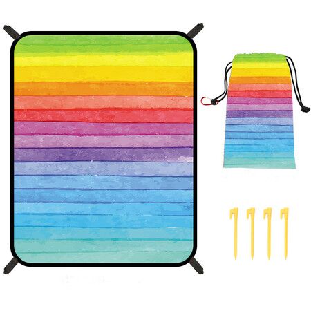 Bohemian Beach Mat Quick Drying Anti Splashing Moisture-proof Mat Outdoor Picnic Mat Camping Blanket Beach Mat