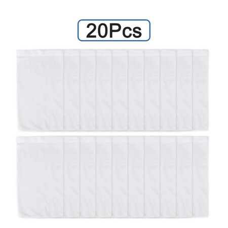 20 PCS Filter Socks Storage Reusable Nylon Pool Accessories Baskets Skimmers (White)