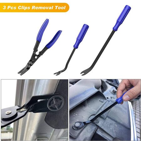 19Pcs Trim Removal Tool Set and Clip Plier Upholstery Remover Nylon Car Panel Removal Set with Portable Storage Bag