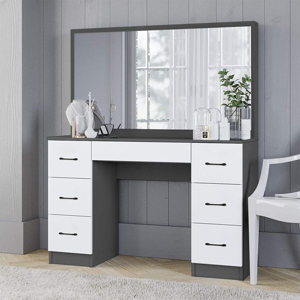 Dressing Makeup Table Vanity Dresser with Mirror for Women Home Bedroom Furniture