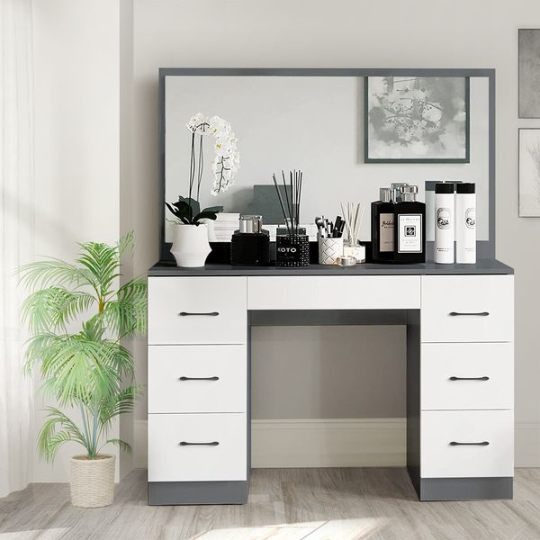 Dressing Makeup Table Vanity Dresser with Mirror for Women Home Bedroom Furniture