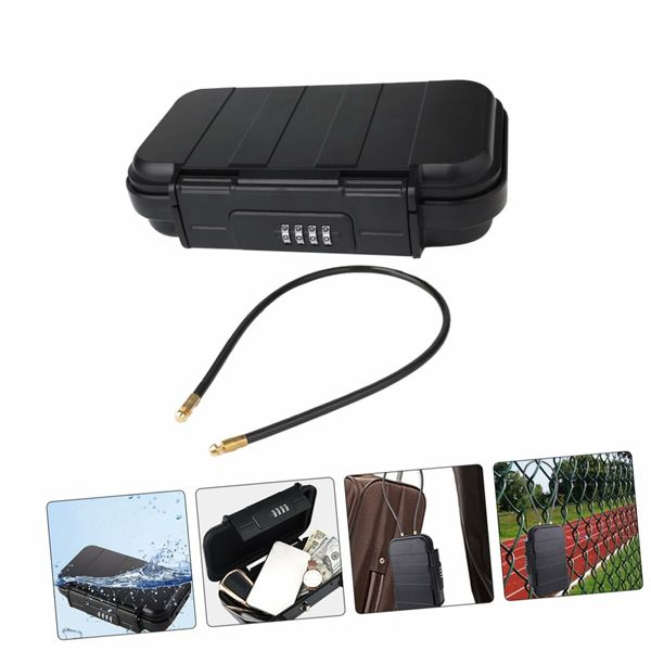 Portable lock safe Beach Hotel Mobile Phone and Valuables Storage Box  Password Lock Secure and Convenient Travel Valuables and Personal Items