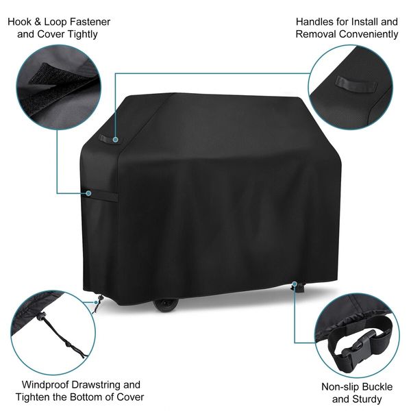 420D Oxford Barbecue Grill Cover Waterproof Fade Resistant and UV Resistant BBQ Cover
Suitable for Most Popular Grills-147x61x122cm