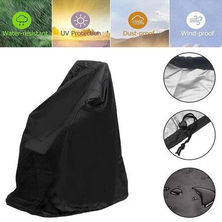 Electric Wheel Chair Cover Waterproof Mobility Scooter Storage Cover for Travel Power Wheelchair 115 x 75 x 130 cm, Black