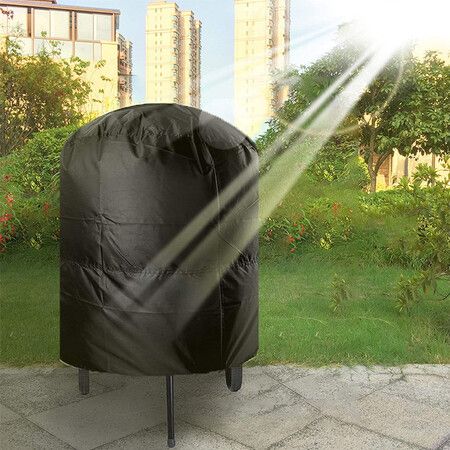 22 Inch Charcoal Grill Cover for 22 inch Weber Grill, Kettle BBQ Gas Grill Cover for All Season 58x 58 x 77 cm