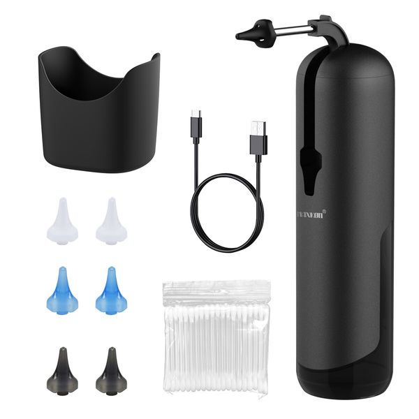 Ear Wax Remover Electric Cleaner Earwax Removal Kit Irrigation Flusher Spray Automatic Cleaning Tool Smart Washer Basin 220ml Water Tank