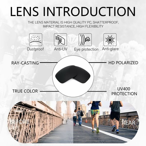 Polarized Sports Sunglasses for Men Driving Cycling Fishing Sun Glasses 100% UV Protection Goggles (Black Mirror)