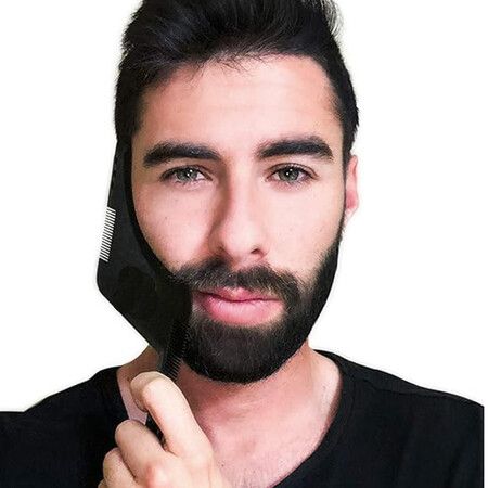 Beard Shaping and Styling Tool with Inbuilt Comb, Perfect for Line Up and Edging, Use with Beard Trimmer or Razor