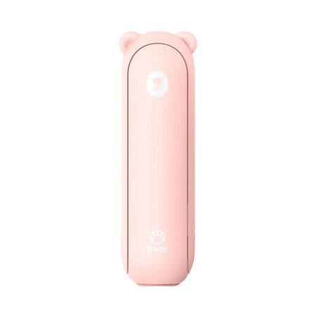 Mini Handheld Fan, 3 in 1 Handheld Fan, USB Rechargeable Small Pocket Fan, Battery Fan [14-21 Hours Working] with Power Bank, Travel, Outdoor, Pink