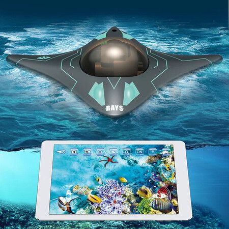 Mini RC Boat Six-way Real-time WIFI App Control Underwater Camera Speedboat Photo Video Remote Control Outdoor Children Toys