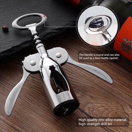 Wine Opener with Multifunctional Bottle Openers, Zinc Alloy Premium Wine Bottle Opener