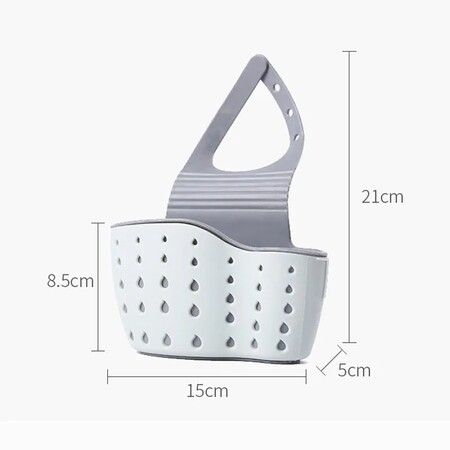 Portable Soap Sponge Drain Rack, Sink Shelf, Dish Drainer, Hanging Drain Basket, Kitchen Gadget, Kitchen Organizer Accessory