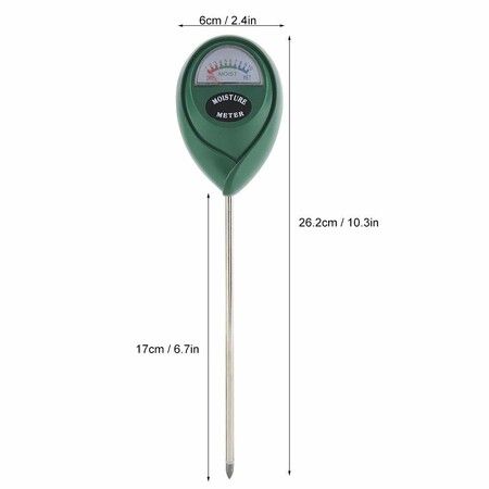 Stainless Steel 2 in 1 PH Detector Soil Tester Moisture Meter Humidity Monitor with Probe for Garden Plant