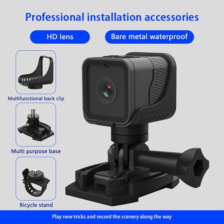 Hd 1080P Wireless Monitoring Ip Camera Secret Camera Mini Wireless Network Camera Wifi Camera Outdoor Bicycle Recorder For Cycling Hiking and Water Sports