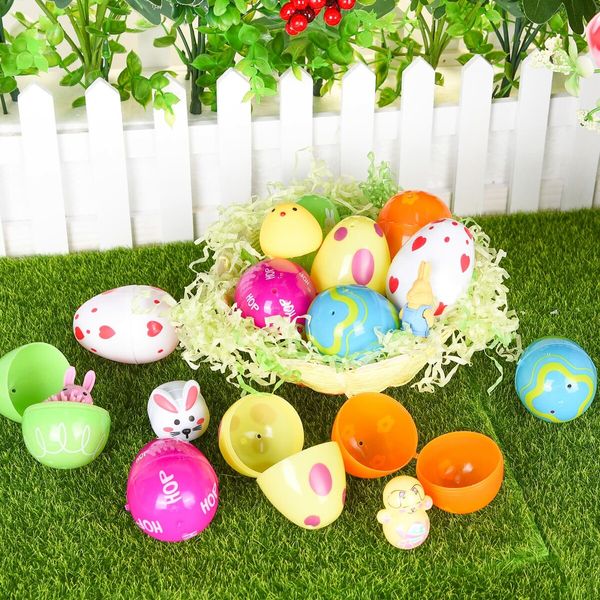 12 pcs Easter eggs toy inside party gift Squishy kids toy Lucky Draw surprise Blind Box