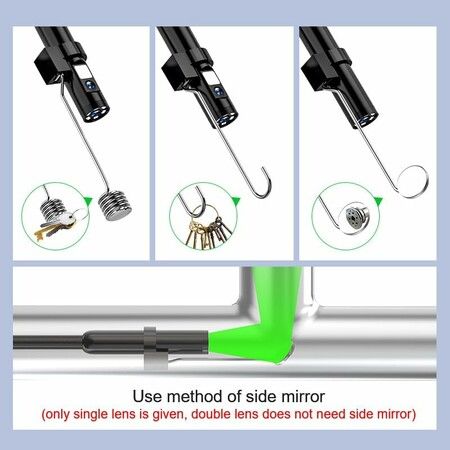 4.3 inch Industrial Endoscope 1080P HD Digital Borescope Inspection Camera with 5 Meters Semi Rigid Cable