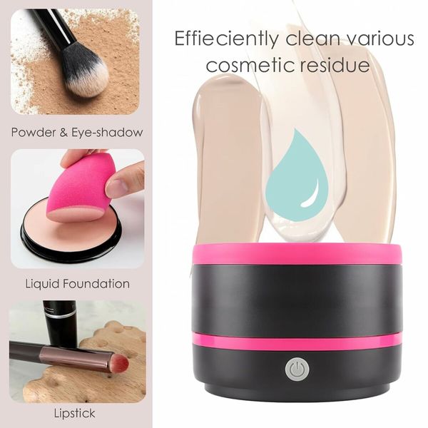 Electric Makeup Brush Cleaner Machine, Quick Cleaning Make Up Brush Washing Tool