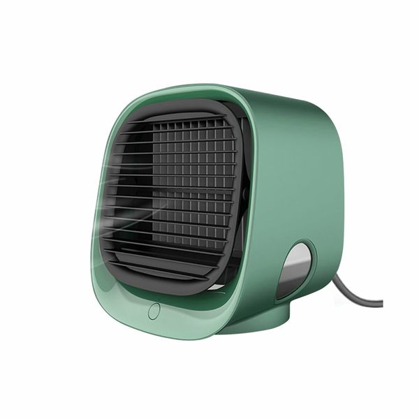 Portable Air Conditioner Fan,3 Speed Rechargeable Evaporative Air Cooler,Mini AC Desktop Fan for Room Home Bedroom Office Indoor Outdoor Col Green