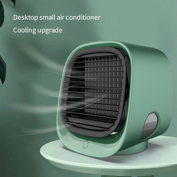 Portable Air Conditioner Fan,3 Speed Rechargeable Evaporative Air Cooler,Mini AC Desktop Fan for Room Home Bedroom Office Indoor Outdoor Col Green