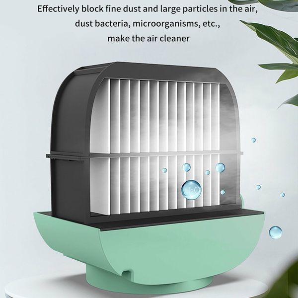 Portable Air Conditioner Fan,3 Speed Rechargeable Evaporative Air Cooler,Mini AC Desktop Fan for Room Home Bedroom Office Indoor Outdoor Col Green