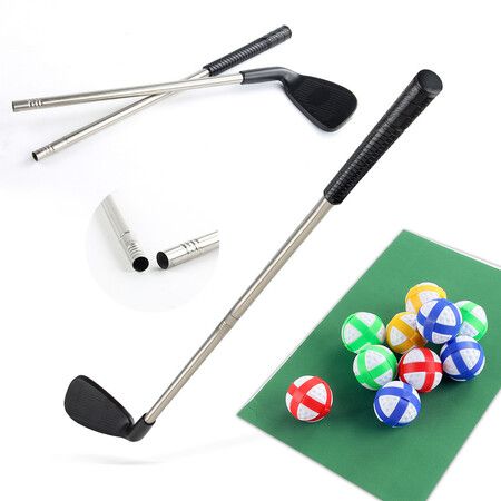 Golf Chipping Game with Sticky Balls and Darts fun Game Mat Indoor OutdoorGolf Game Set for Children Over 3 Years Old Golf Clubs