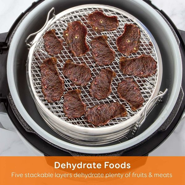 Dehydrator Rack Stainless Steel Stand Accessories Compatible with Pressure Cooker and Air Fryer 6.5 and 8 Qt,Compatible with Instant Pot Duo Crisp 8Qt