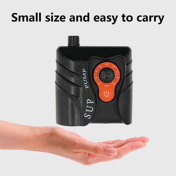 Electric Air Pump Portable 16PSI High Pressure Inflator Air Compressor 12V For Outdoor Paddle Surfing Board Airbed Mattress