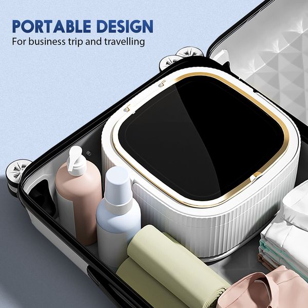 Portable Washing Machine Mini Washer Foldable 11L Semi Auto Domestic Appliance Domestic Grey