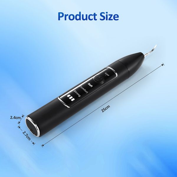 Ultrasonic Teeth Cleaner with Camera Dental Scaler Calculus Tartar Plaque Remover Electric Stains Removal Cleaning Tool Kit 3 Modes 2 Heads LED