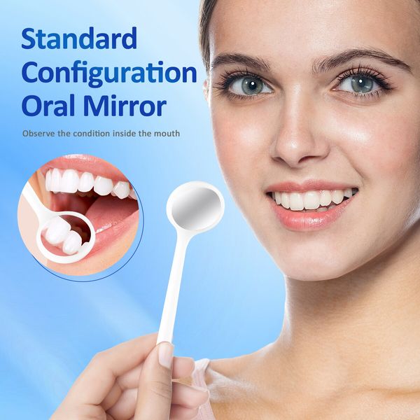 Ultrasonic Teeth Cleaner with Camera Dental Scaler Calculus Tartar Plaque Remover Electric Stains Removal Cleaning Tool Kit 3 Modes 2 Heads LED