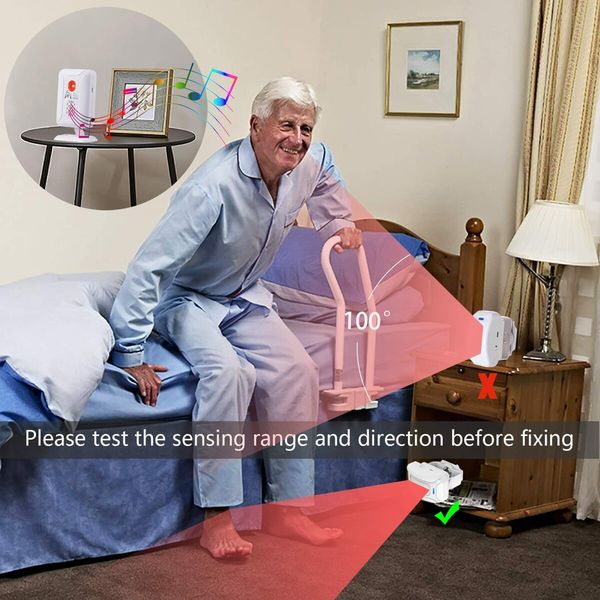 Bed Sensor Alarm for Elderly Fall Prevention Device for Safety at Home