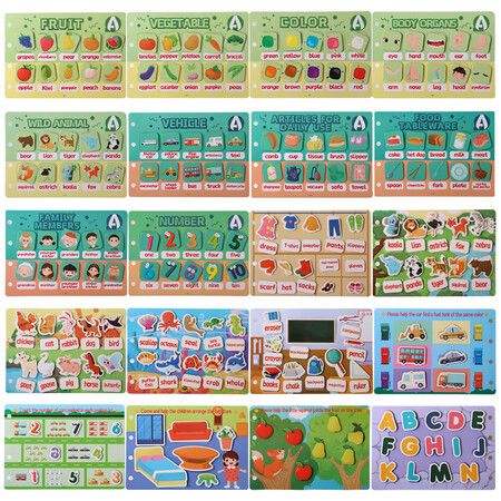 Montessori Quiets Book,Montessori Preschool Learning Activities Busy Book Coloring Book Preschool Binder Toys