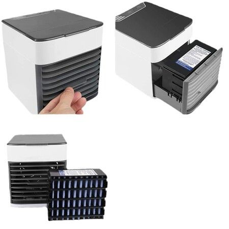 Mini Air Conditioning Fan 7 Colors Light USB Portable Air Conditioner 3 Gears Home Water Cooling Spray Air Conditioning Fan