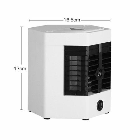 Portable Air Condition Fan Low Noise Mini Air Cooler Fan 3 Mode With 2 Water Tank Humidifier for Home Office