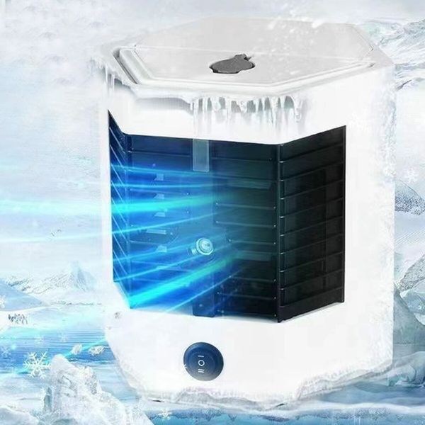 Portable Air Condition Fan Low Noise Mini Air Cooler Fan 3 Mode With 2 Water Tank Humidifier for Home Office