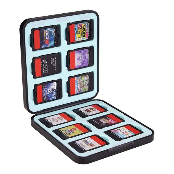 Game Card Case for Video Game with 12 Game Card Slots