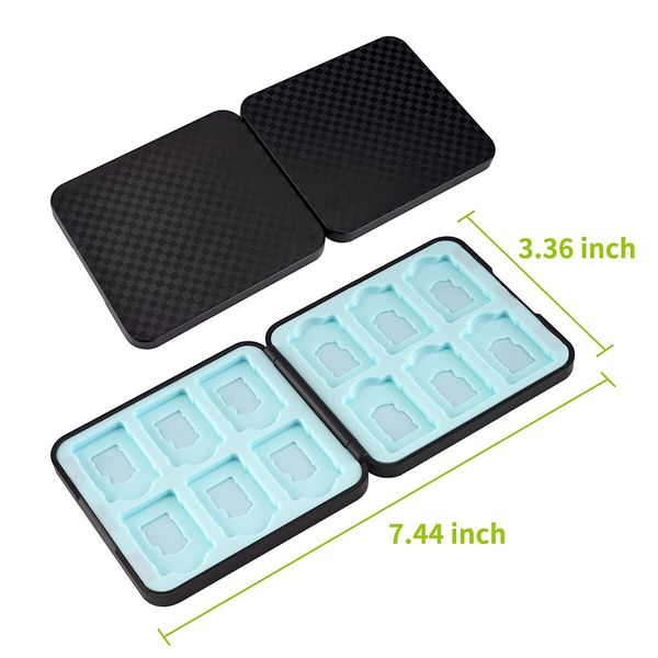 Game Card Case for Video Game with 12 Game Card Slots