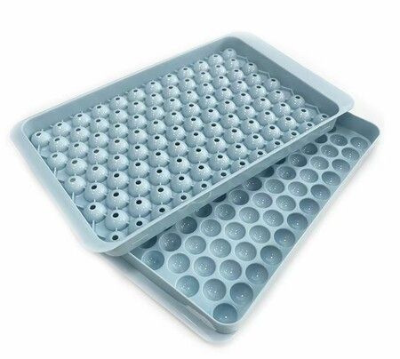 Ice Cube Trays Set, 1.5cm Small Maker for Freezer Easy Release, 104x4 PCS Ball Mold with Bin & Scoop, Chilling Drinks Coffee Juice Cocktail