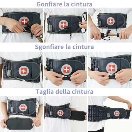 Back Belt Inflatable Lumbar Support for Lower Back Relief Decompression Belt Spinal Traction Device