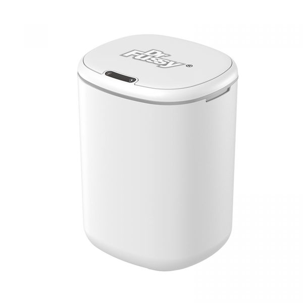 Smart Trash Bin 20L Sensor Rubbish Recycling Waste Bin Automatic Motion Toliet Basket Kitchen Garbage Can White