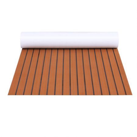 Seamanship EVA Foam Boat Flooring Mat Decking Sheet 240x90x0.6cm Dark Brown