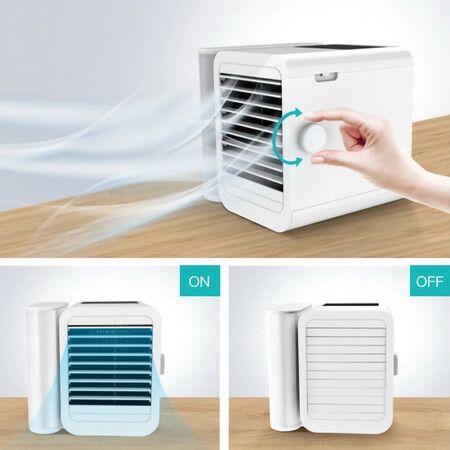 Mini Portable Air Conditioner Fan Cooler 1000ML Cooling Touch-Screen 99-speed Humidifier Household