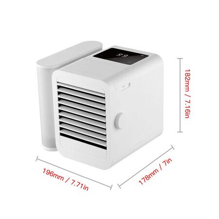 Mini Portable Air Conditioner Fan Cooler 1000ML Cooling Touch-Screen 99-speed Humidifier Household