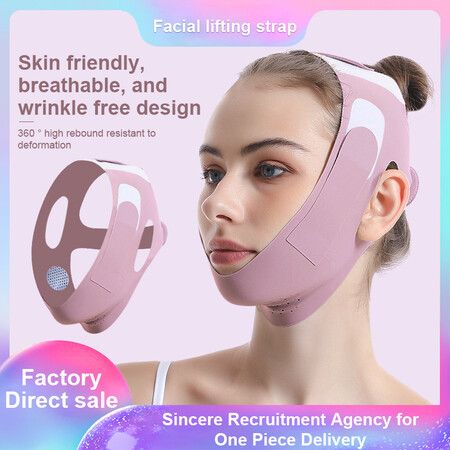 Graphene V Line Face Belt, Facial Slimming Strap Double Chin Reducer, Chin Up Mask Lifting Belt V Shaped Slimming Face