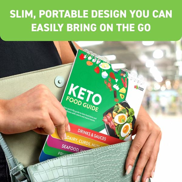 Keto Cheat Sheet Magnets Booklet, Keto Diet for Beginners