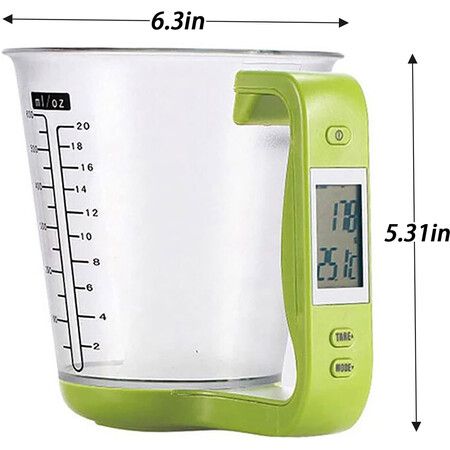 Digital kitchen Electronic Measuring Cup (green)